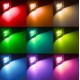 Foco LED exterior SLIM 30W IP65 RGB + mando IR