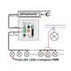 Regulador Tira LED monocolor 96-192W DC12V/24V Superficie con Mando