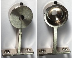 Brazo suspensión lateral para perfil redondo anodizado PR1916A