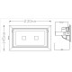 Foco Rectangular empotrar LED 40W (2X20W)