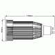 Lámpara LED GU10 9W, Banca Fría, Bridgelux